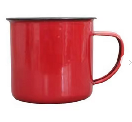 TAZA DE ESMALTE VINTAGE NOSTALGIA TAZAS DE TE DE COLOR SOLIDO TAZAS DE AGUA CAFE TAZA DE VIAJE ESTILO RETRO SIN REBABAS TAZA DE BEDIDA ANTIGRIETAS